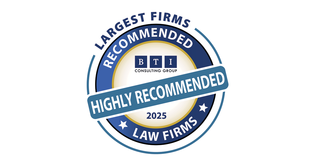 BakerHostetler Earns Top Marks in the <em>Brand-New BTI</em> Most Recommended Law Firms 2025